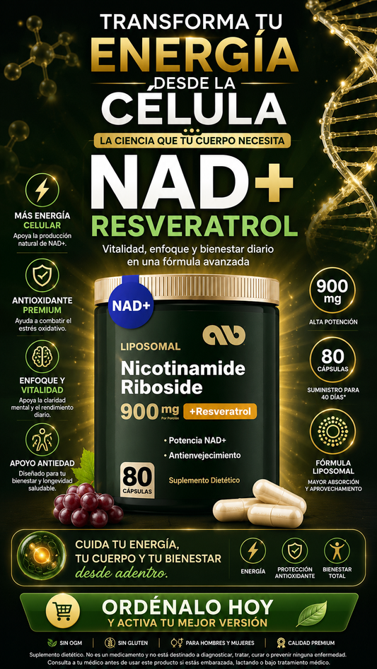 Nad+ Resveratrol Reus Research 900mg 80c
