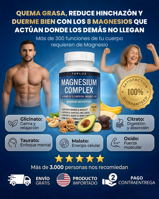 Magnesium Complex | 8 Beneficios en 1 cápsula